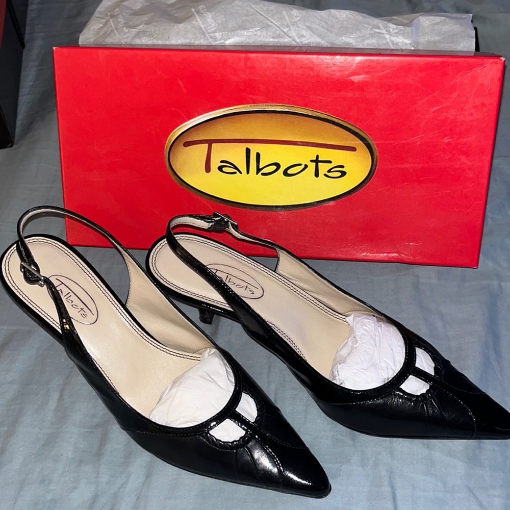 Black Kitten Heel